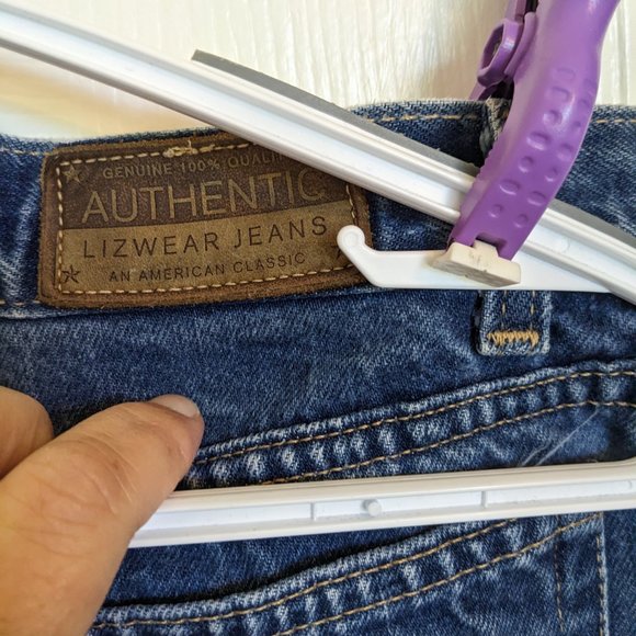 VINTAGE LIZSPORT JEANS | Stonewashed | Bootcut | 8 | EUC | 100% Cotton | POCKETS - Picture 4 of 7